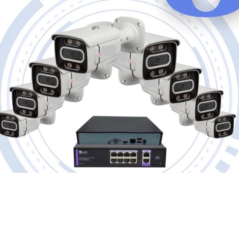 پک کامل 8 عددی دوربین شبکه 4 مگا پیکسل برند SONY HD