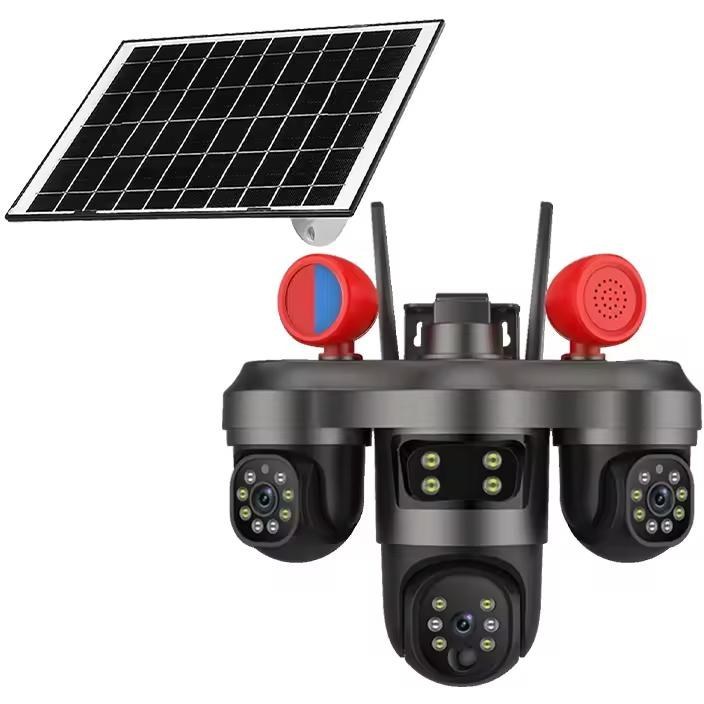 دوربین امنیتی خورشیدی V380 PRO CT36 با 15 مگاپیکسل و آژیر دار