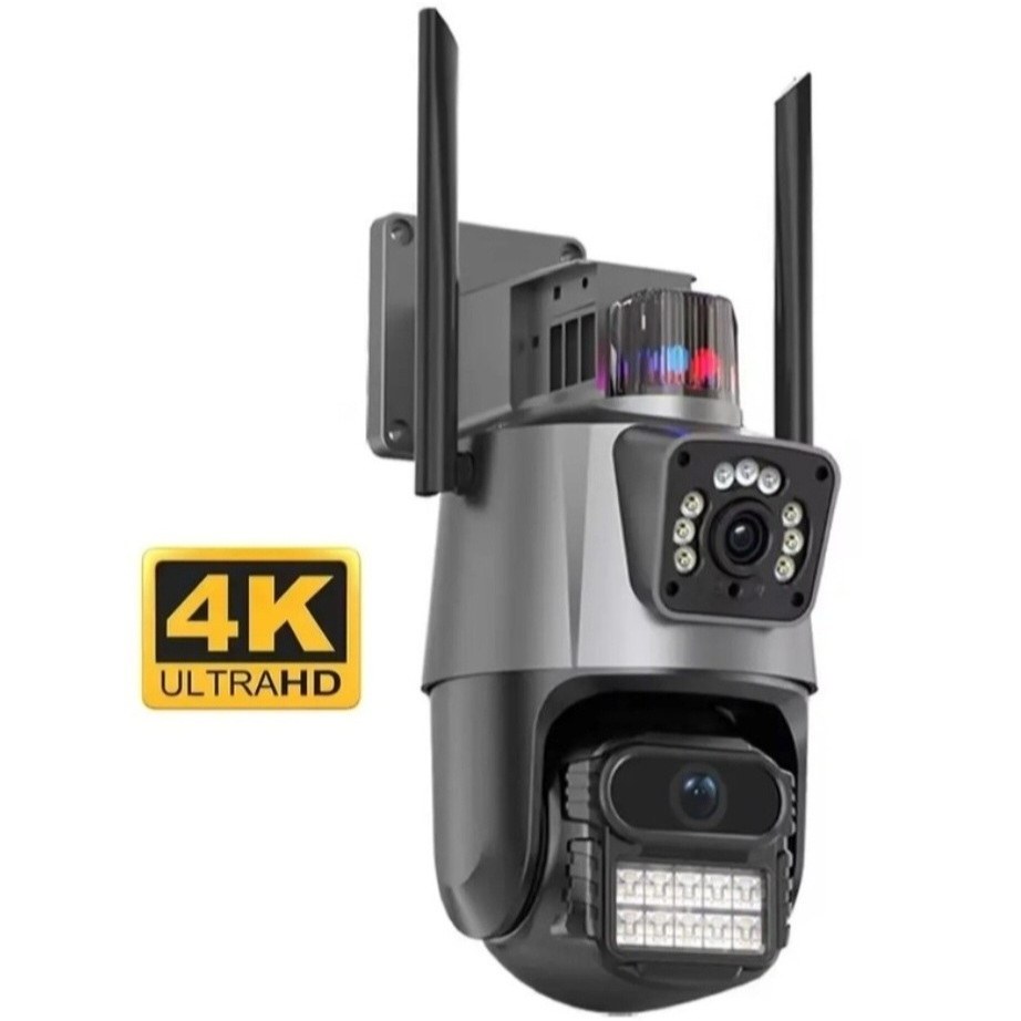 دوربین سیم کارت خور دو لنزه چرخشی v380 pro(انتقال تصویر روی موبایل انجام می شود)