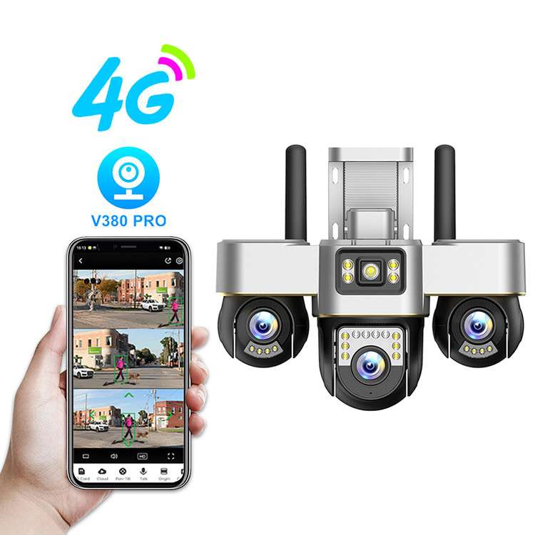 دوربین سیمکارتی 3 لنز SC30-4G رزولوشن 12 مگا پیکسل (هر سه لنز موتوردار دار و قابلیت چرخش از داخل برنامه می باشد)