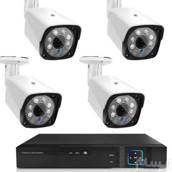 پک 4 عددی دوربین مداربسته فول اچ دی با dvr(توجه:جنس بدنه تمامی دوربین ها فلزی هستند و پلاستیکی یا اصطلاحا فایبر نیستن