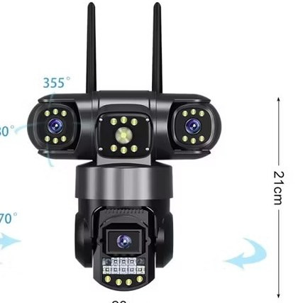 دوربین سیمکارتی سه لنز واقعی قابل تنظیم چرخشی 12MP مدل S388-V