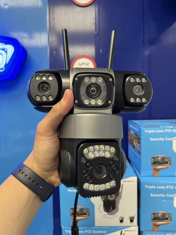 دوربین سیمکارتی سه لنز واقعی قابل تنظیم چرخشی 12MP مدل S388-V