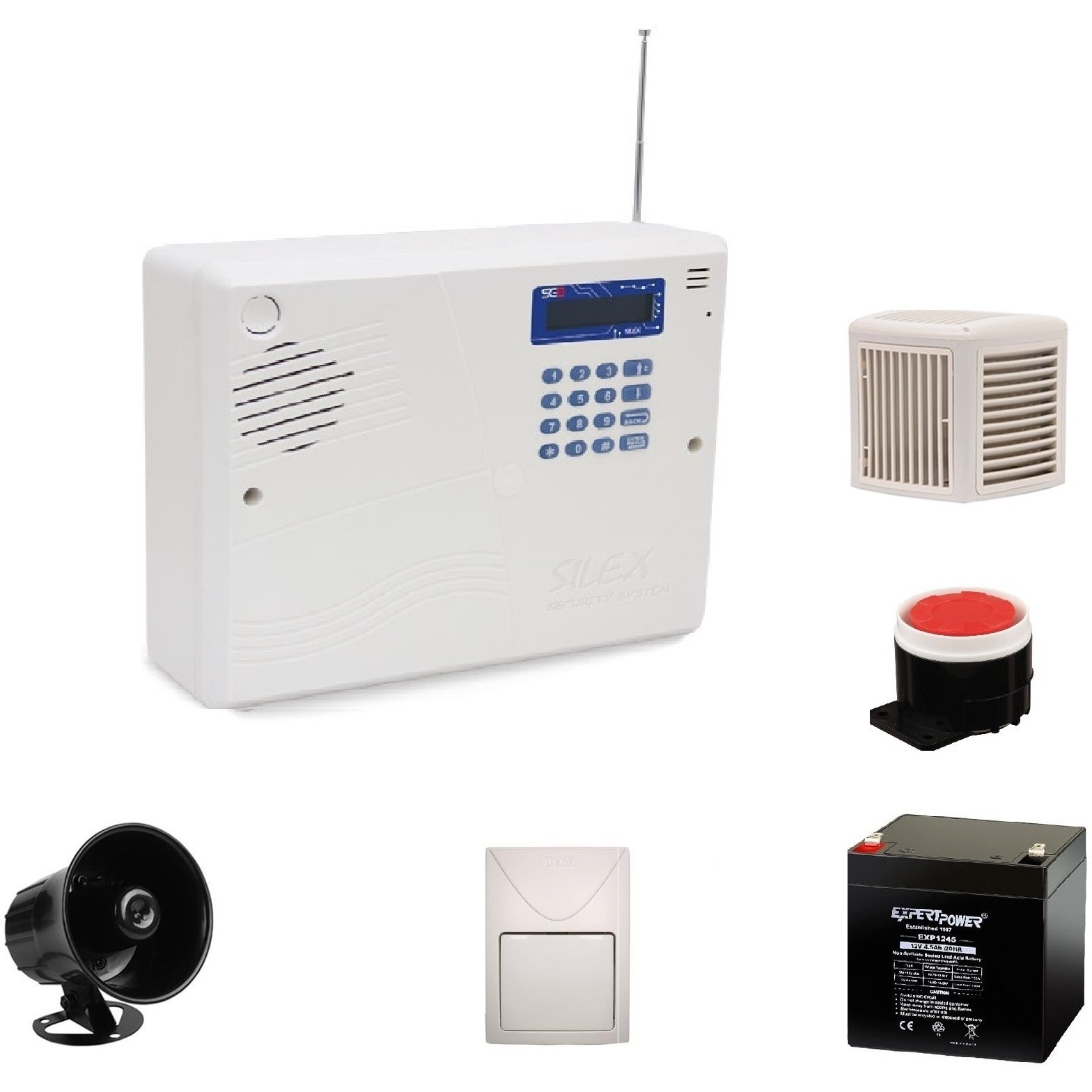 پکیج دزدگیر اماکن سایلکس مدل SG8-S تلفنکننده سیم کارتی