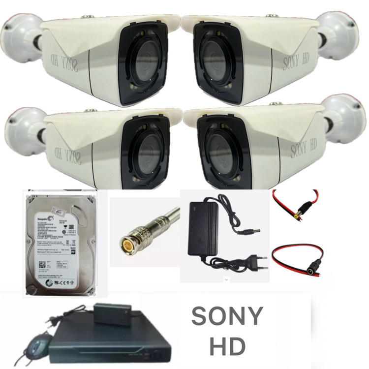 پک 4تایی دوربین مداربسته برند SONY HD دید درشب رنگی
